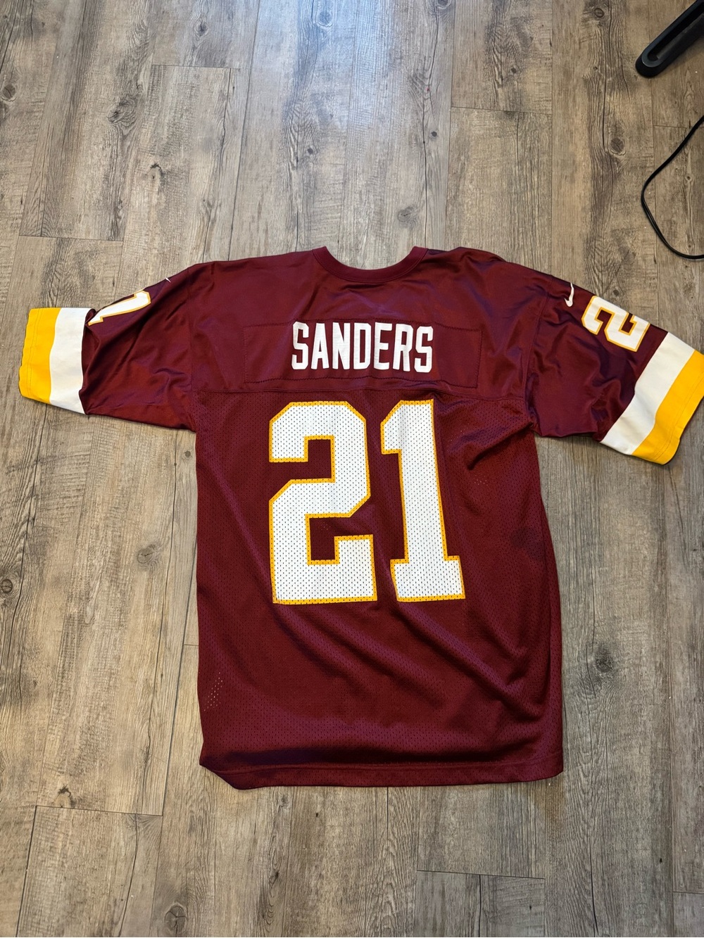 Washington Redskins Commanders Nike Maroon Deion Sanders Jersey - Large L